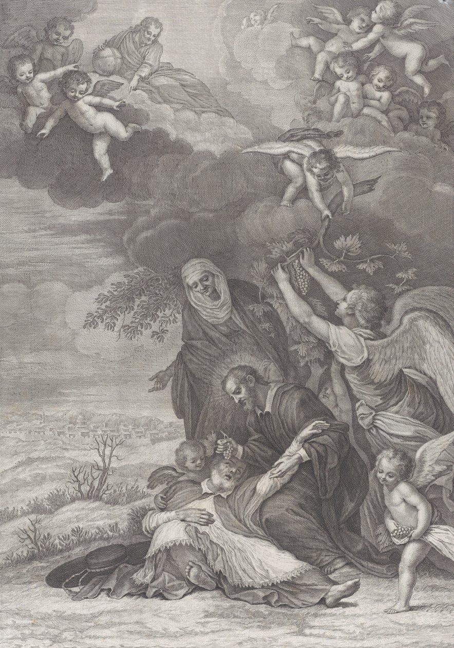 Milagre de um santo, 1777 de Benedetto Eredi
