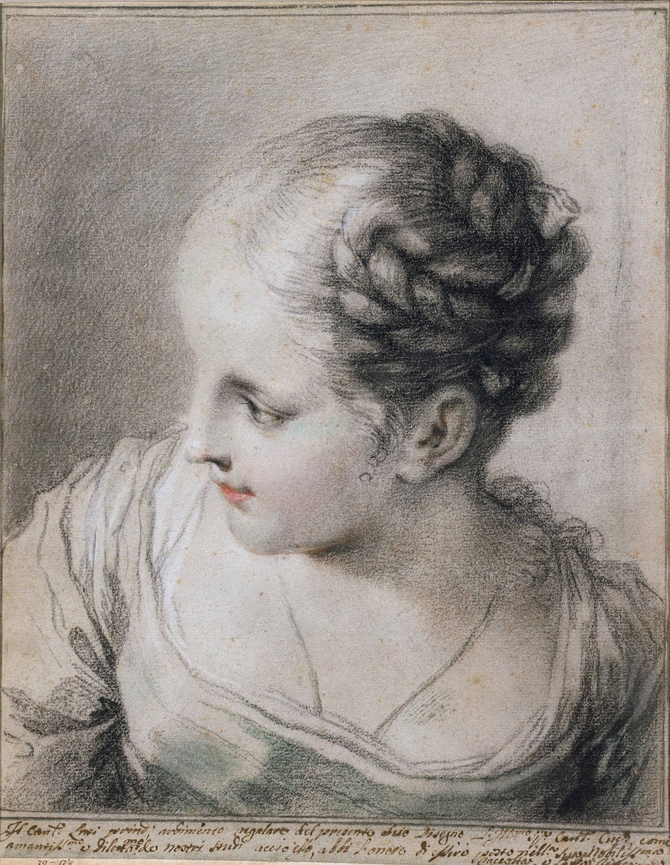 Cabeça de uma menina de Benedetto Luti