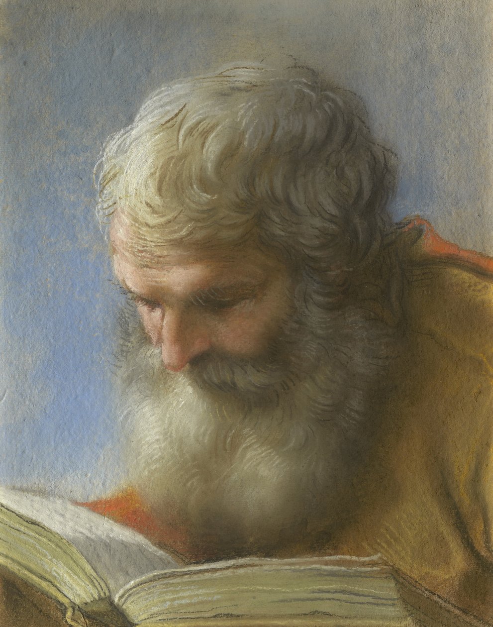 Cabeça de uma leitura de apóstolo, 1712 de Benedetto Luti