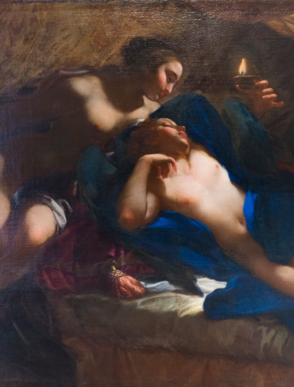 Amor e Psique, detalhe (óleo sobre tela) de Benedetto Luti