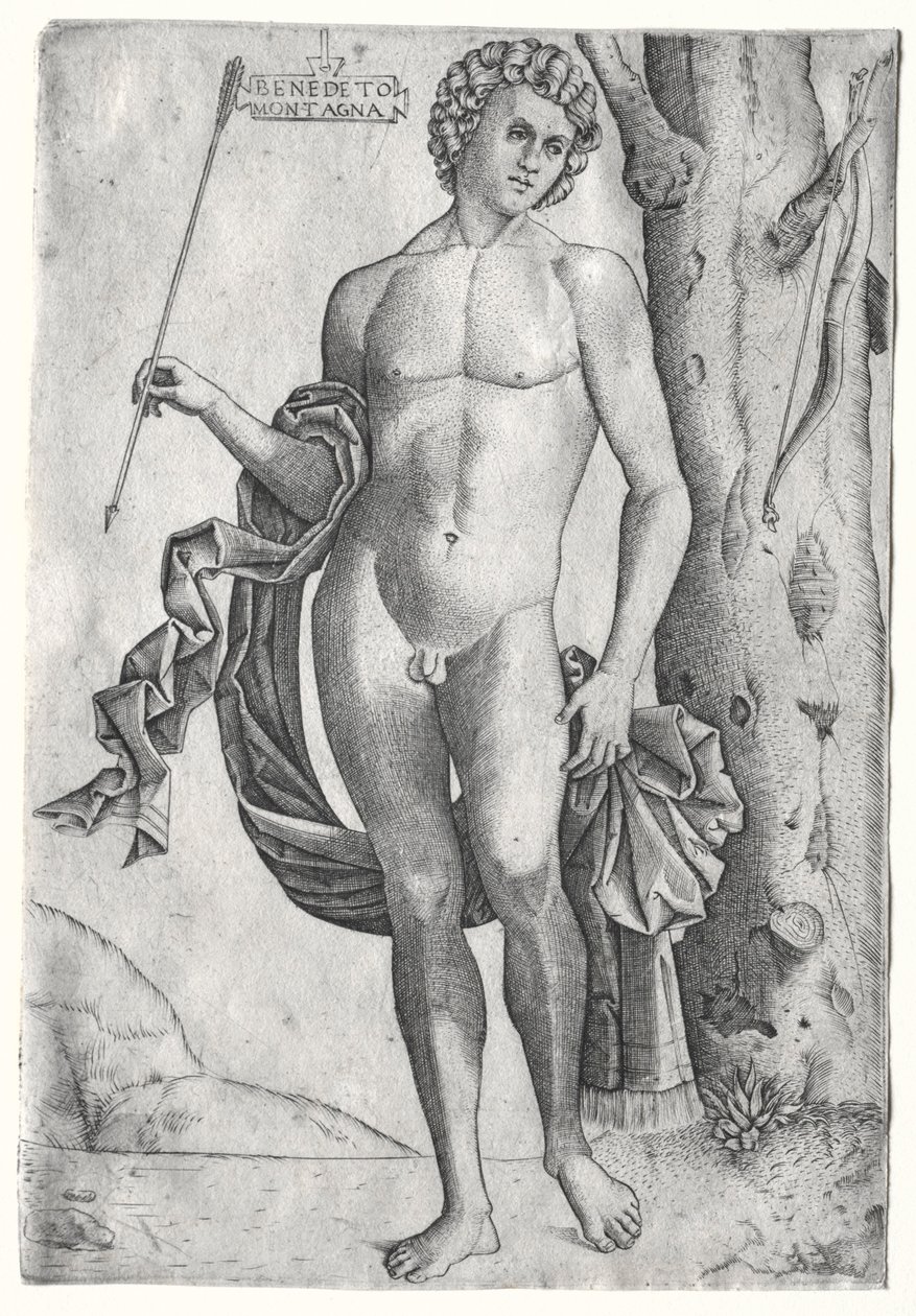 Homem com uma flecha, c. 1515 de Benedetto Montagna