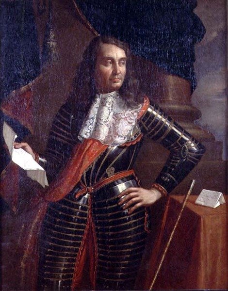 Retrato do conde Afonso de Novellara, 1666 (par de 78358) de Benedetto and Cesare 1637 88 Gennari