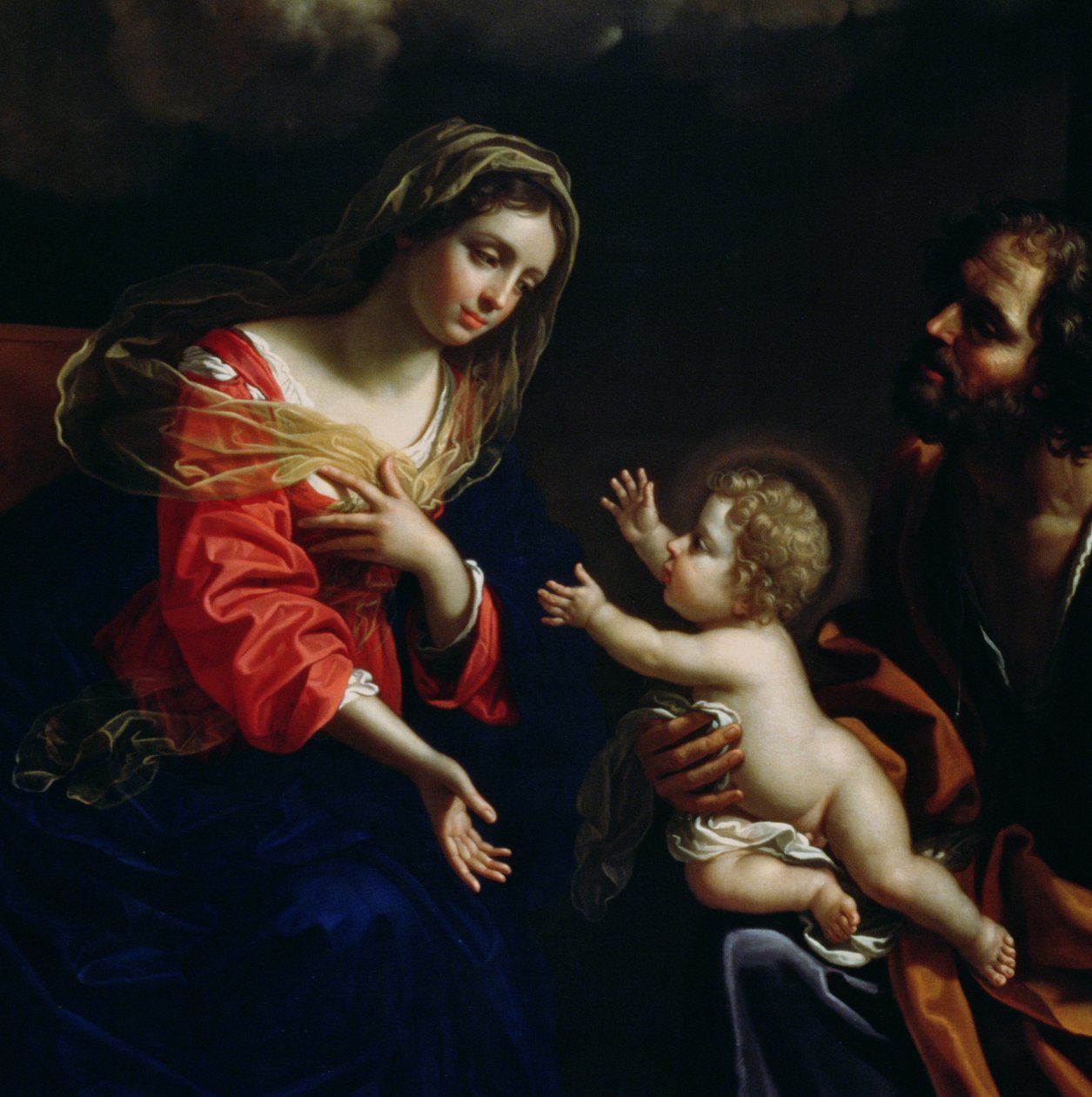 A Sagrada Família, detalhe, 1682 de Benedetto the Younger Gennari