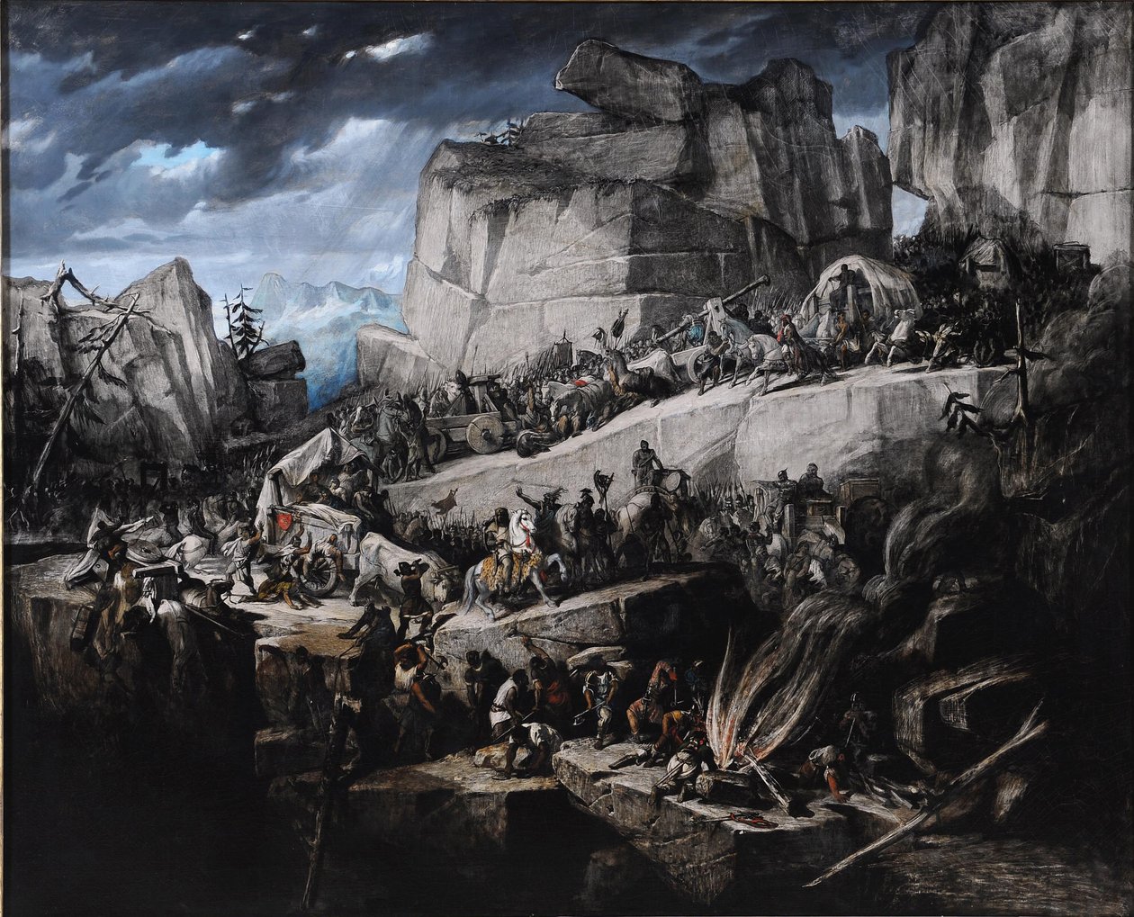 Aníbal cruza os Alpes de Benedict Masson