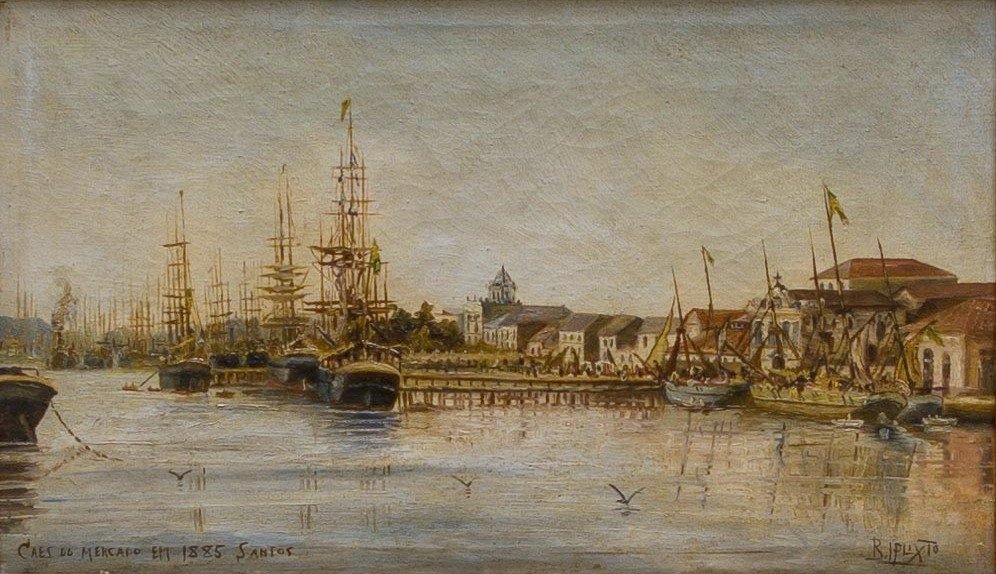  Market Quay in 1885nPortugues: Cais do Mercado em 1885n de Benedito Calixto