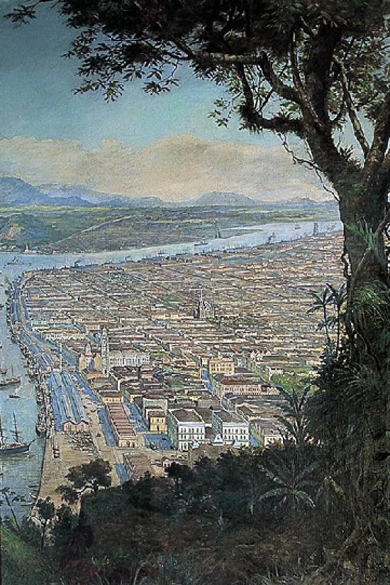  Porto de Santos em 1922n de Benedito Calixto