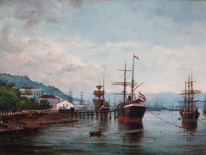  Porto de Santosn de Benedito Calixto