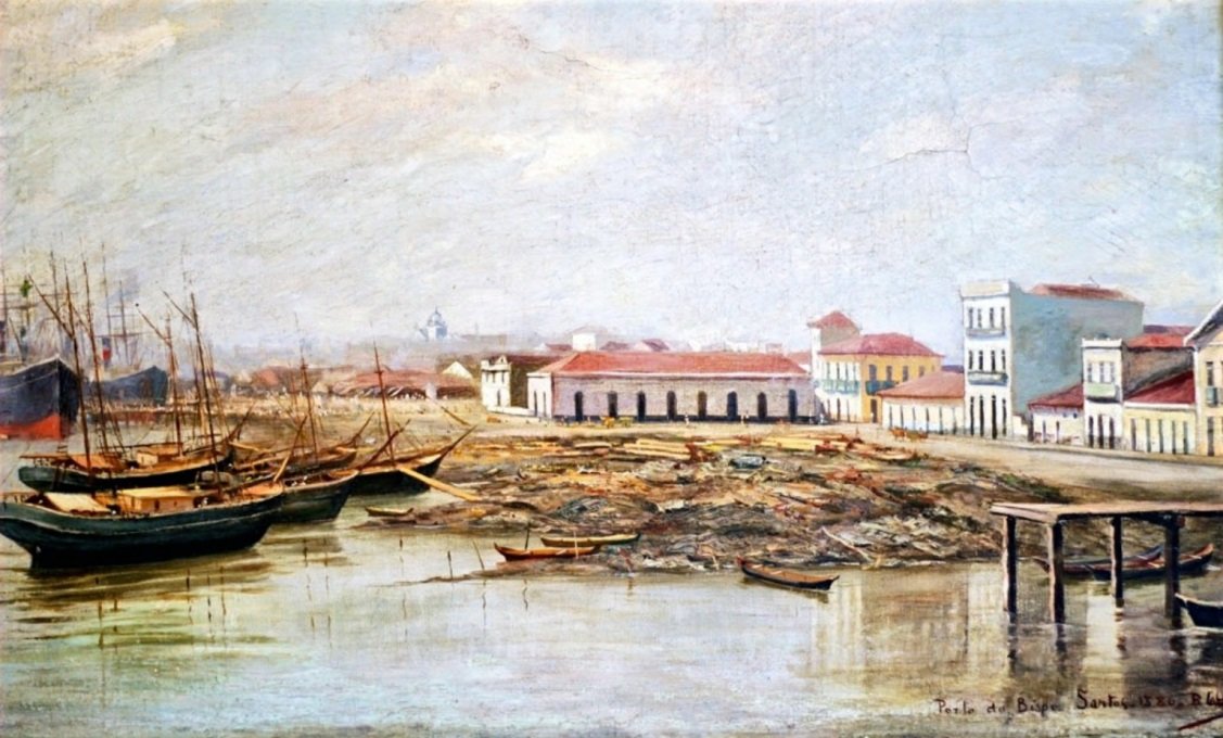  Porto do Bispo em 1886n de Benedito Calixto