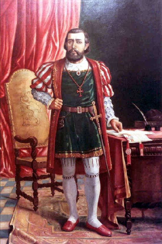  Retrato de Martim Afonso de Souzan de Benedito Calixto
