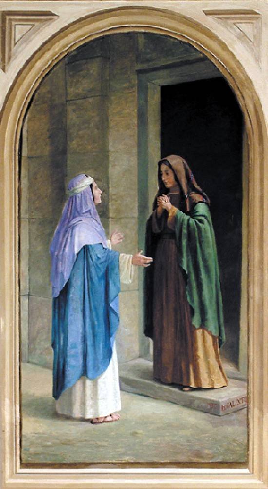  The Visitation of the Virgin to Saint ElizabethnPortugues: Visitacao de Nossa Senhora a Santa Isabeln de Benedito Calixto