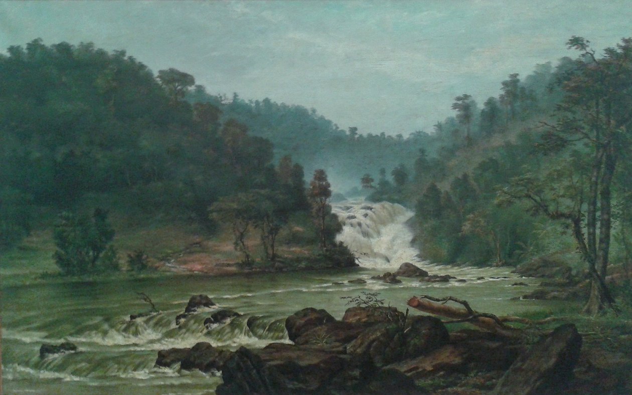  Waterfall on Sorocaba RivernPortugues: A Cachoeira do Rio Sorocaban de Benedito Calixto