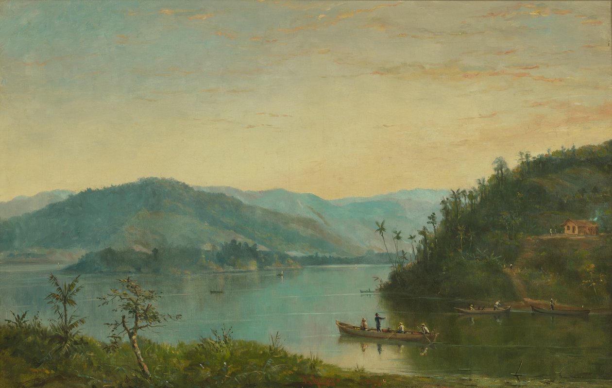 Benedito Calixto - Rio Itanhaém, SP, 1896 de Benedito Calixto