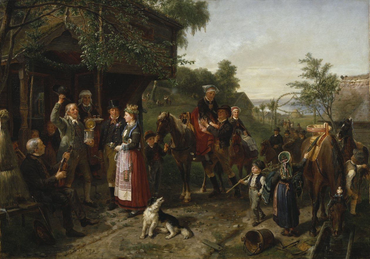 Um casamento de Värend, 1873 de Bengt Nordenberg