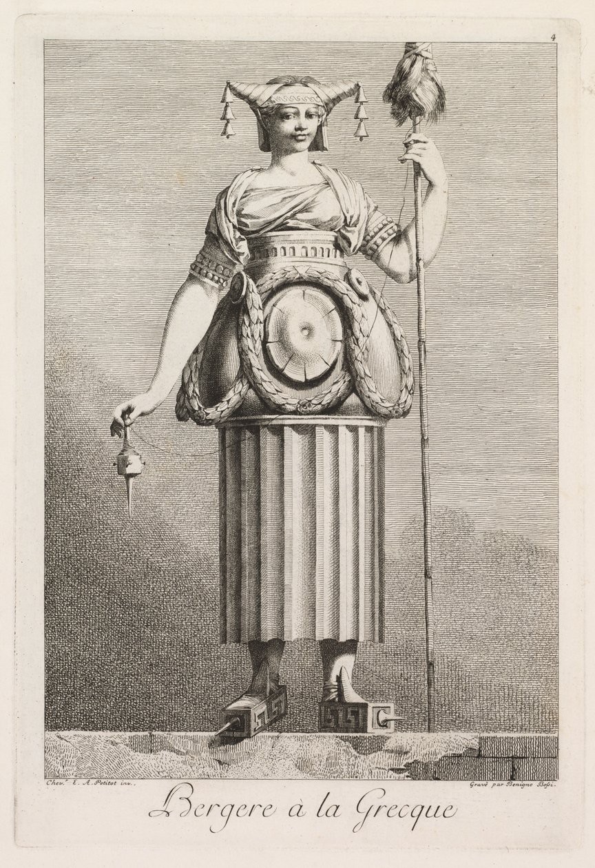 Máscara Grega: Pastora Grega (ilustração 4) de Benigno Bossi