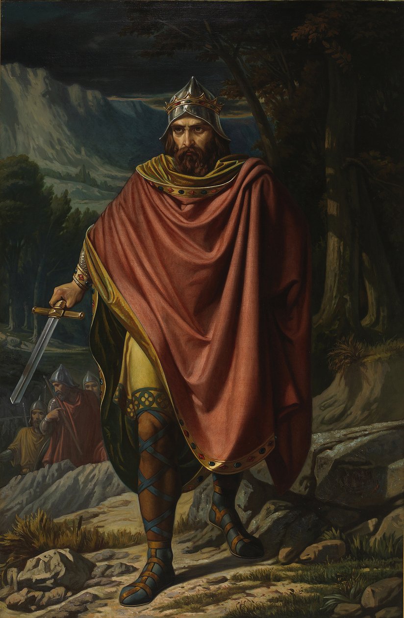 Witteric, rei visigótico, meados do século XIX de Benito Soriano Murillo