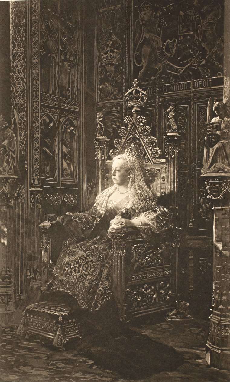 Rainha Vitória, de &39;The Illustrated London News&39;, 1901 de Jean Joseph Benjamin Constant