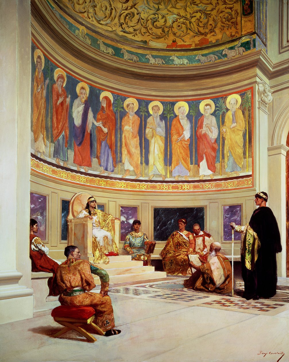 São João Crisóstomo (c.347-407) exilado pela Imperatriz Eudoxia (d.404) de Jean Joseph Benjamin Constant