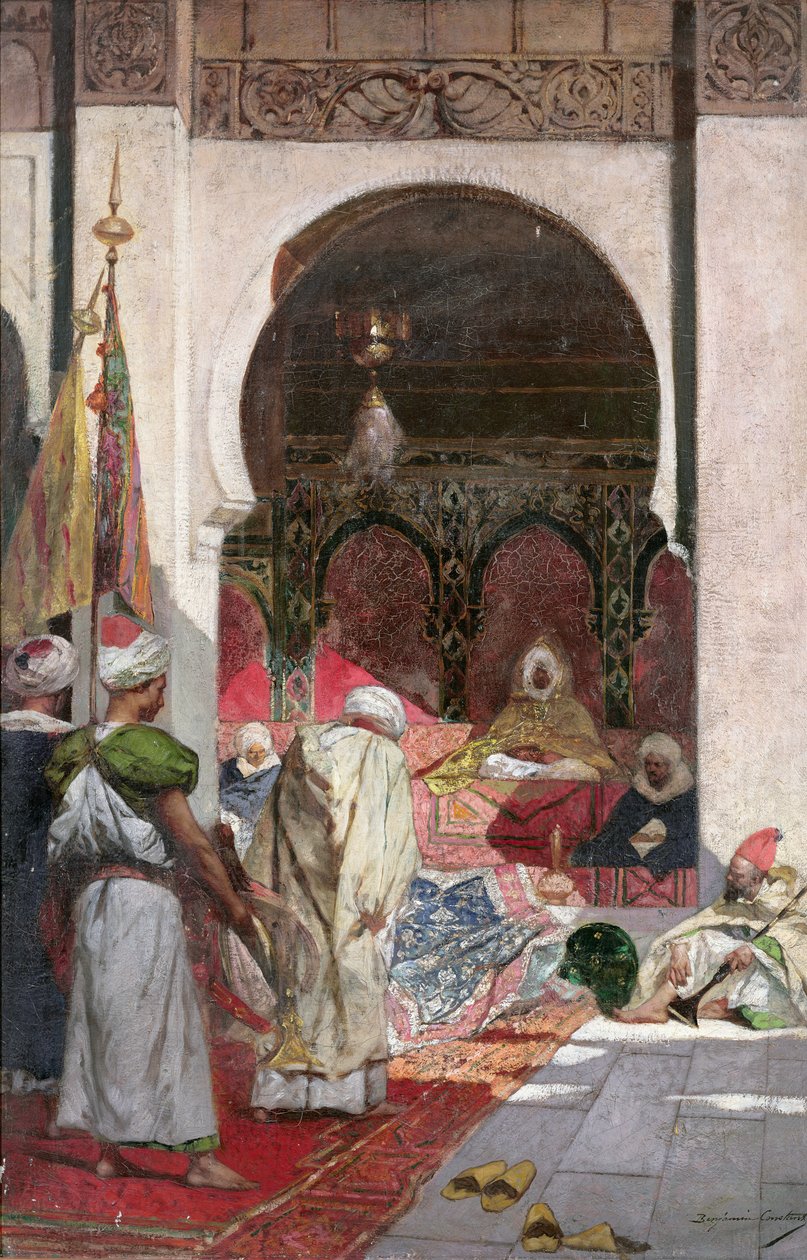 A presença de um senhor do século XIX de Jean Joseph Benjamin Constant