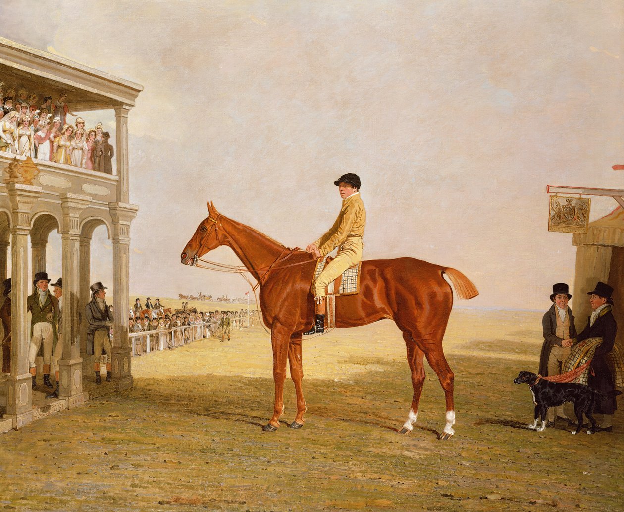 Filly &39;Defiance&39;, do Tenente General Thomas Grovesnor, depois que ela ganhou a Northampton Gold Cup, 15 de setembro de 1813 de Benjamin Marshall