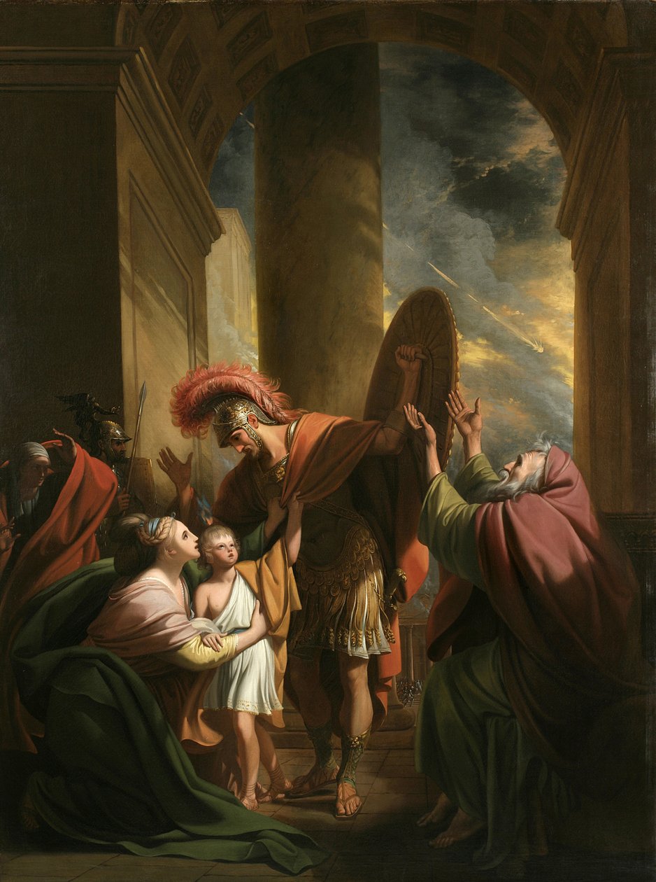 Enéias e Creusa, 1771 (óleo sobre linho) de Benjamin West