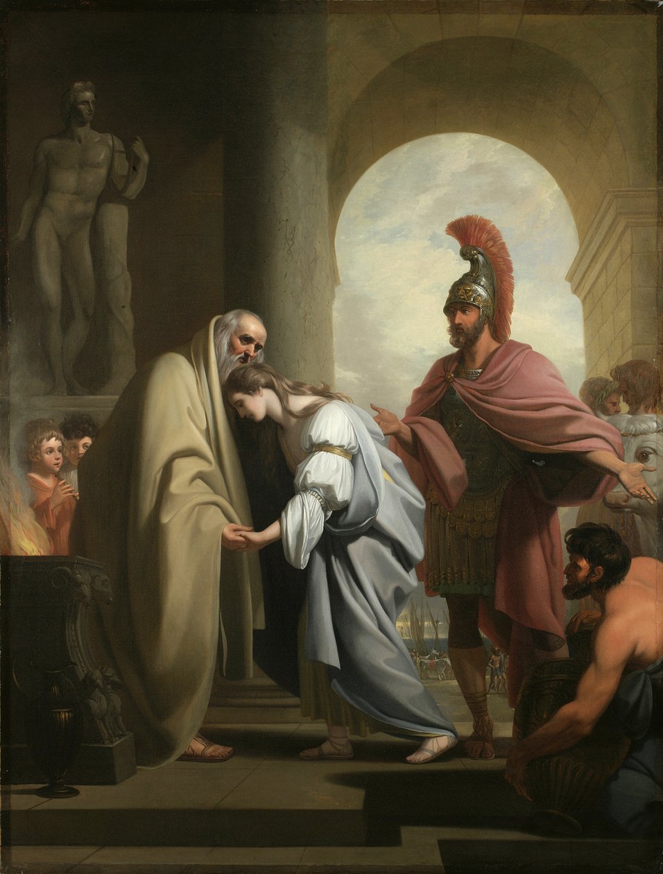 Chryseis retornou ao seu pai, 1771 de Benjamin West