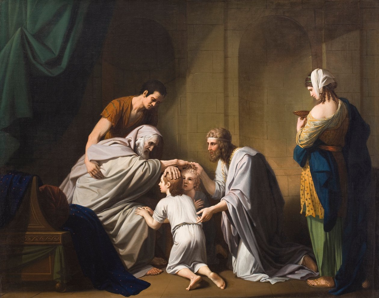 Jacob Bênção Efraim e Manassés, 1766-68 de Benjamin West