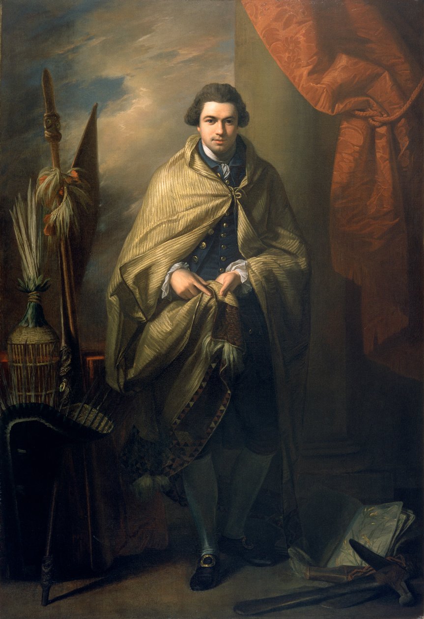 Sir Joseph Banks, 1773, botânico de Benjamin West