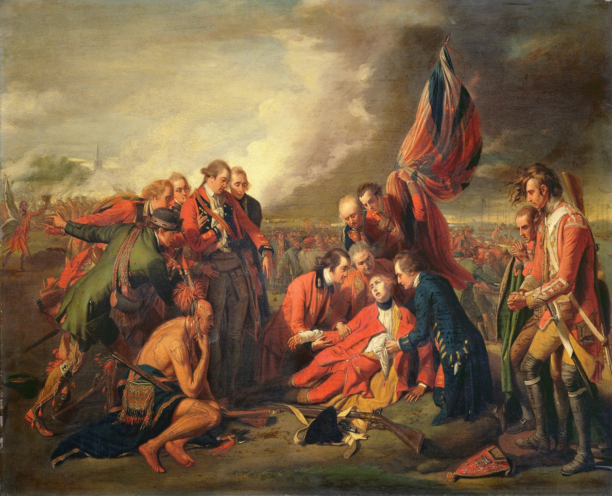 A morte do general Wolfe (1727-1759), c.1771 de Benjamin West