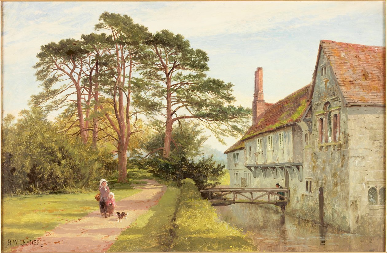 Fosso de Igtham, Kent, c.1868 de Benjamin Williams Leader
