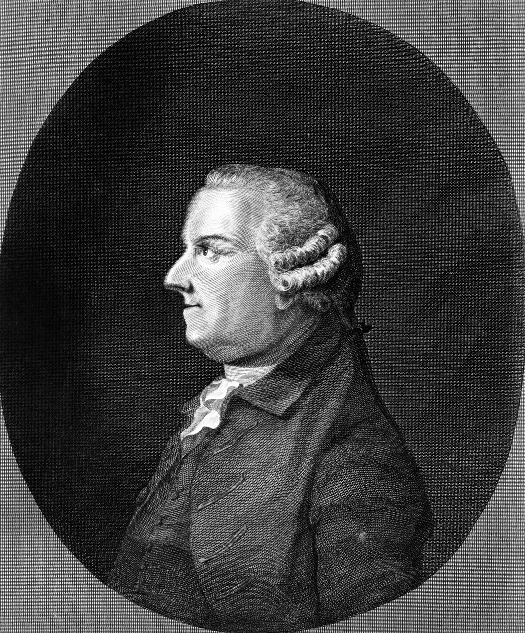 Thomas Gray, impressão feita por R. Pollard, c.1800 de Benjamin Wilson