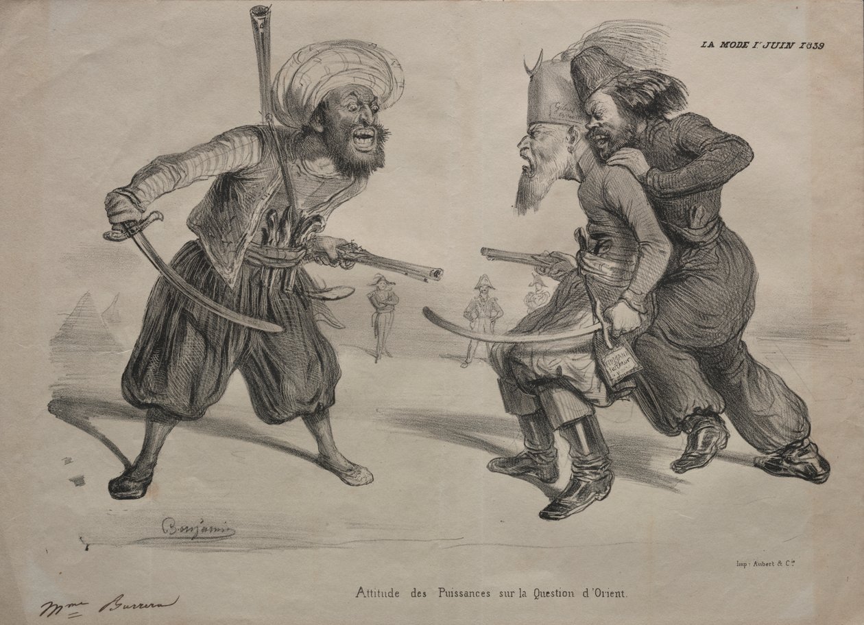 Posições de poder sobre a questão do Oriente de Benjamin (Benjamin Roubaud)