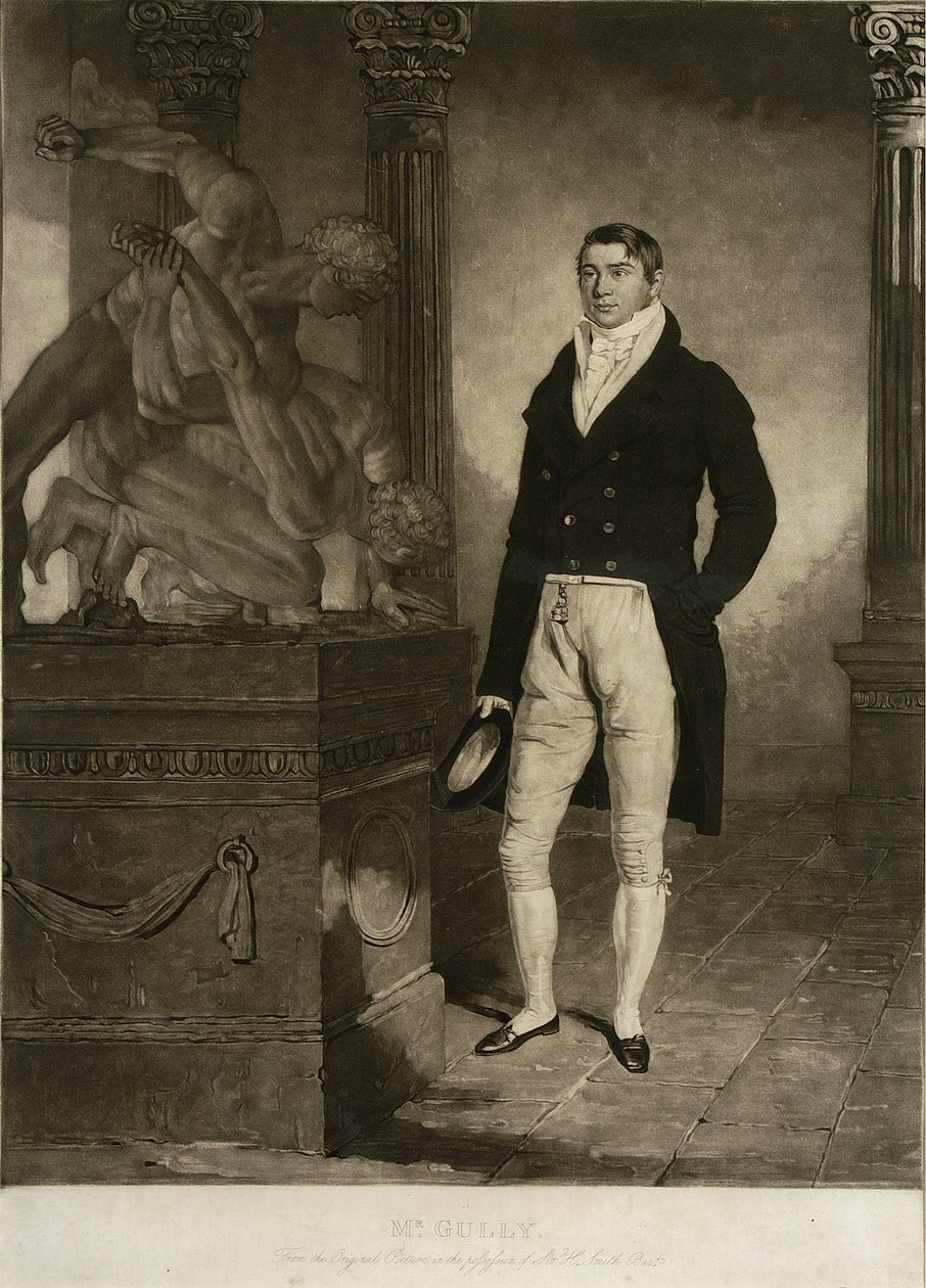 Sr. Gully, gravada por Charles Turner (1774-1857) (mezzotint) de Benjamin (after) Marshall