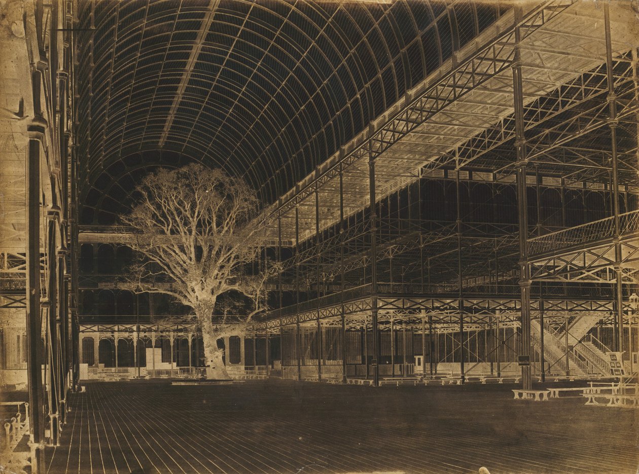 Palácio de Cristal, Hyde Park, Transepto, 1852. de Benjamin Brecknell Turner