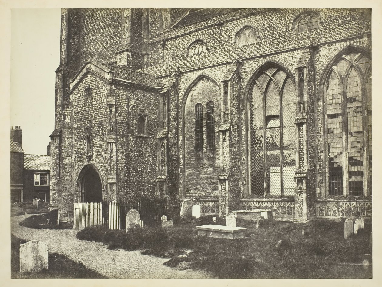 Southside da Igreja Cromer, c. década de 1850. de Benjamin Brecknell Turner