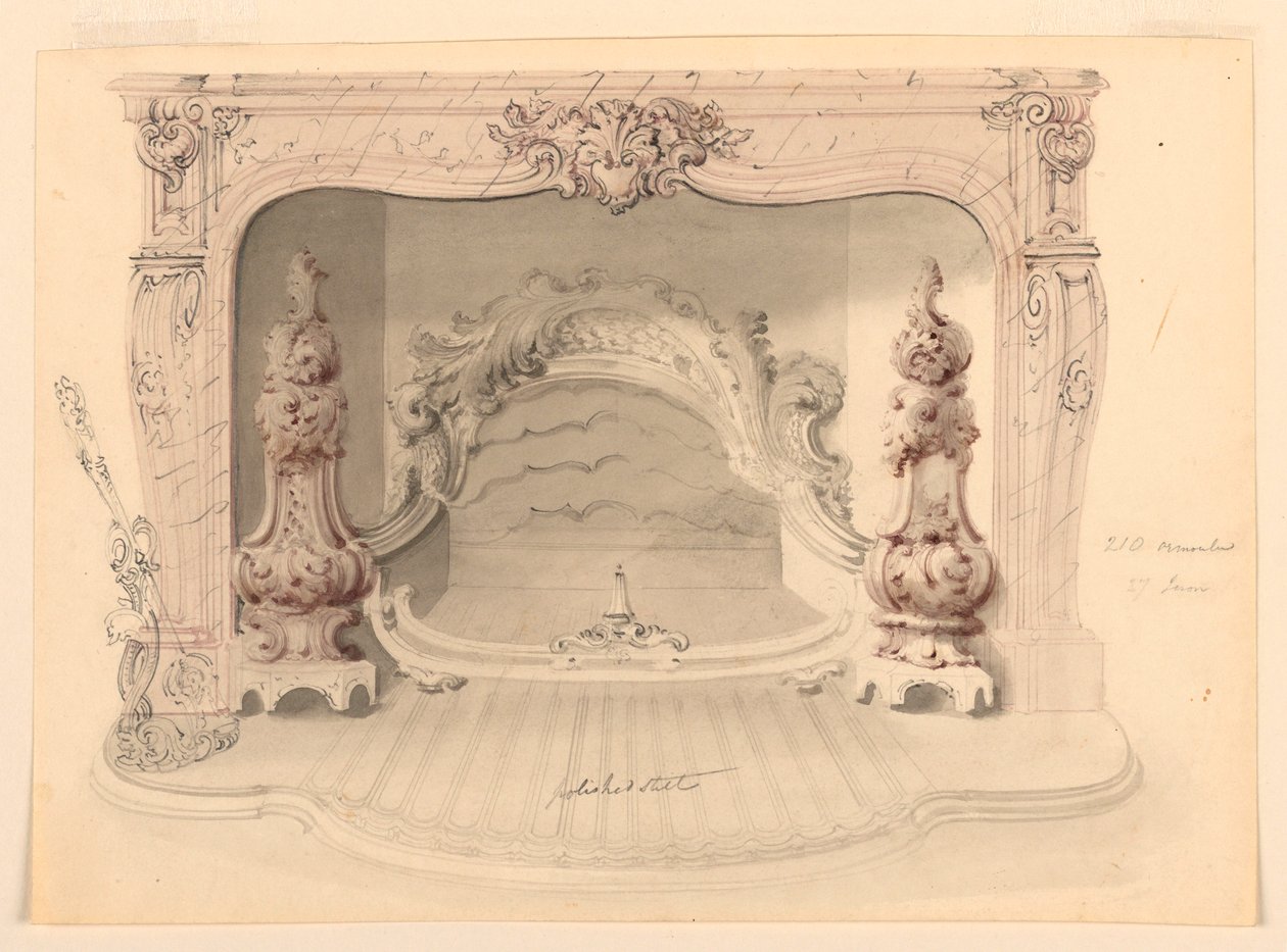 Desenho, Grelha de ferro fundido, ca. 1840 de Benjamin Dean Wyatt