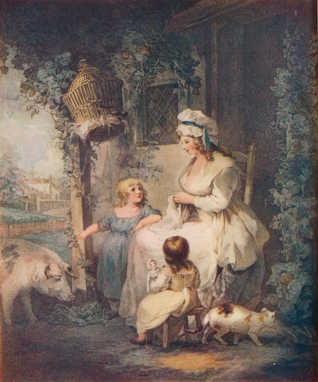 A porta dos fazendeiros, 1790 de Benjamin Duterrau