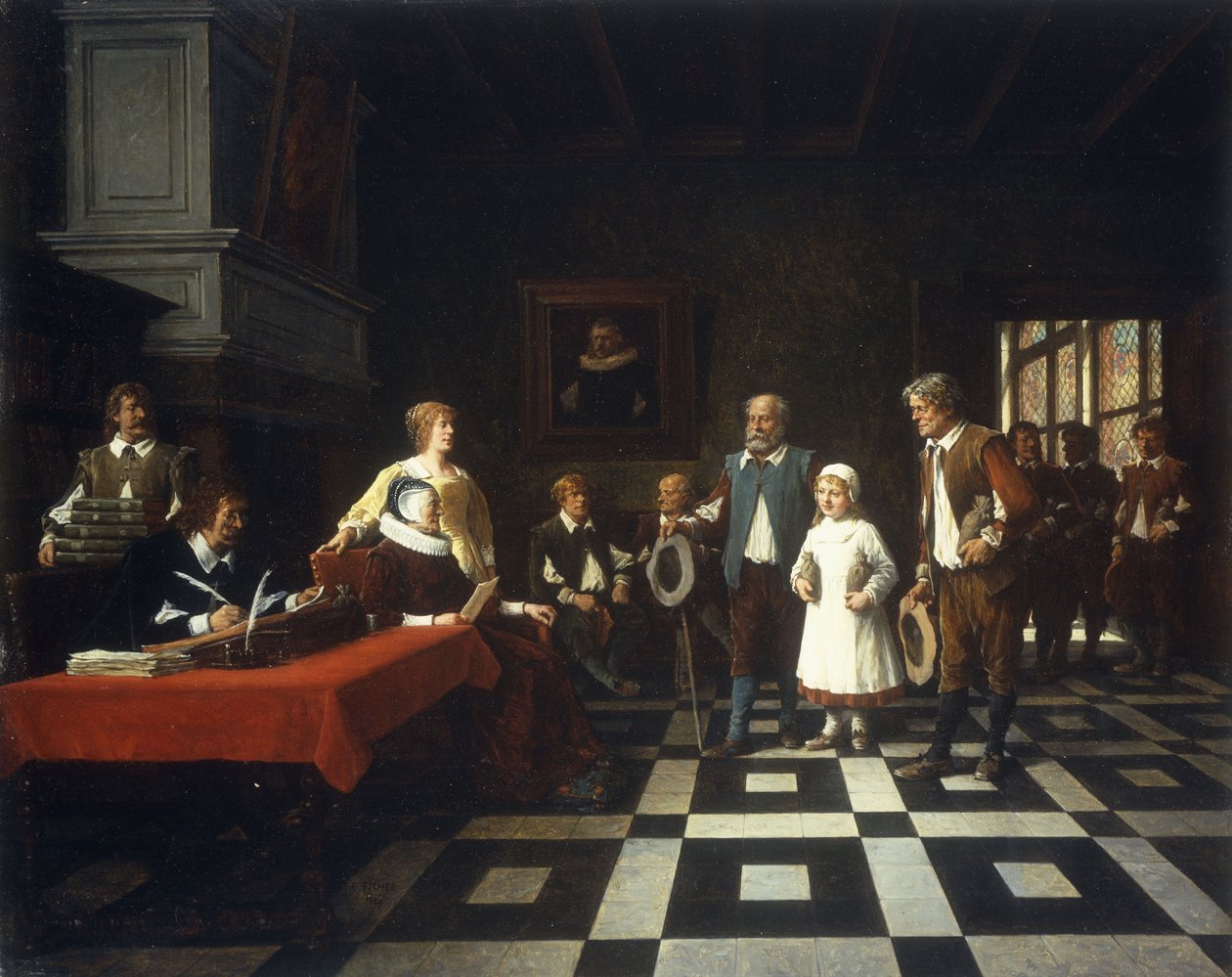 No coletor de impostos, 1889 de Benjamin Eugene Fichel