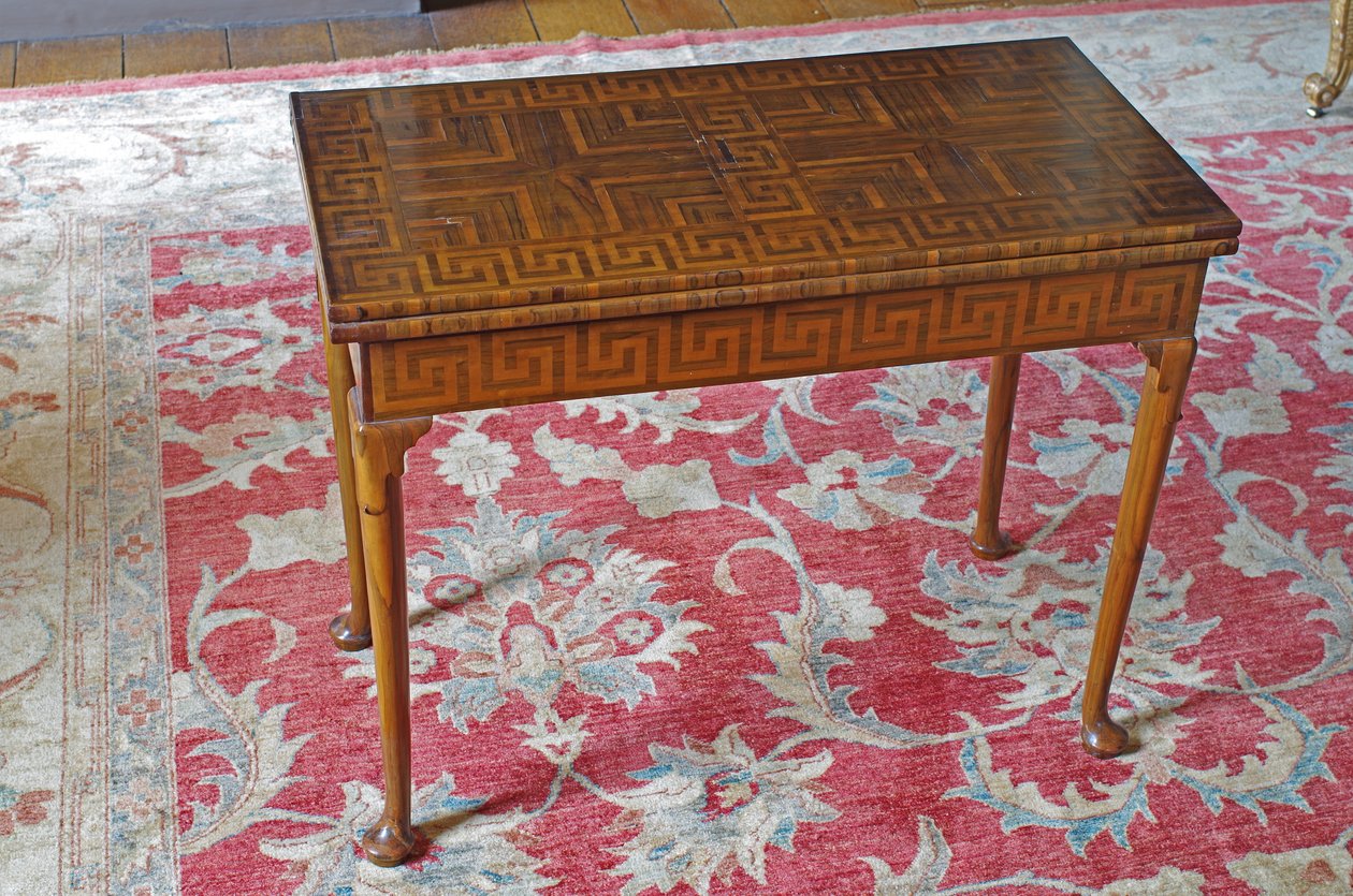 Mesa de carteado retangular George II (mogno) de Benjamin Goodison