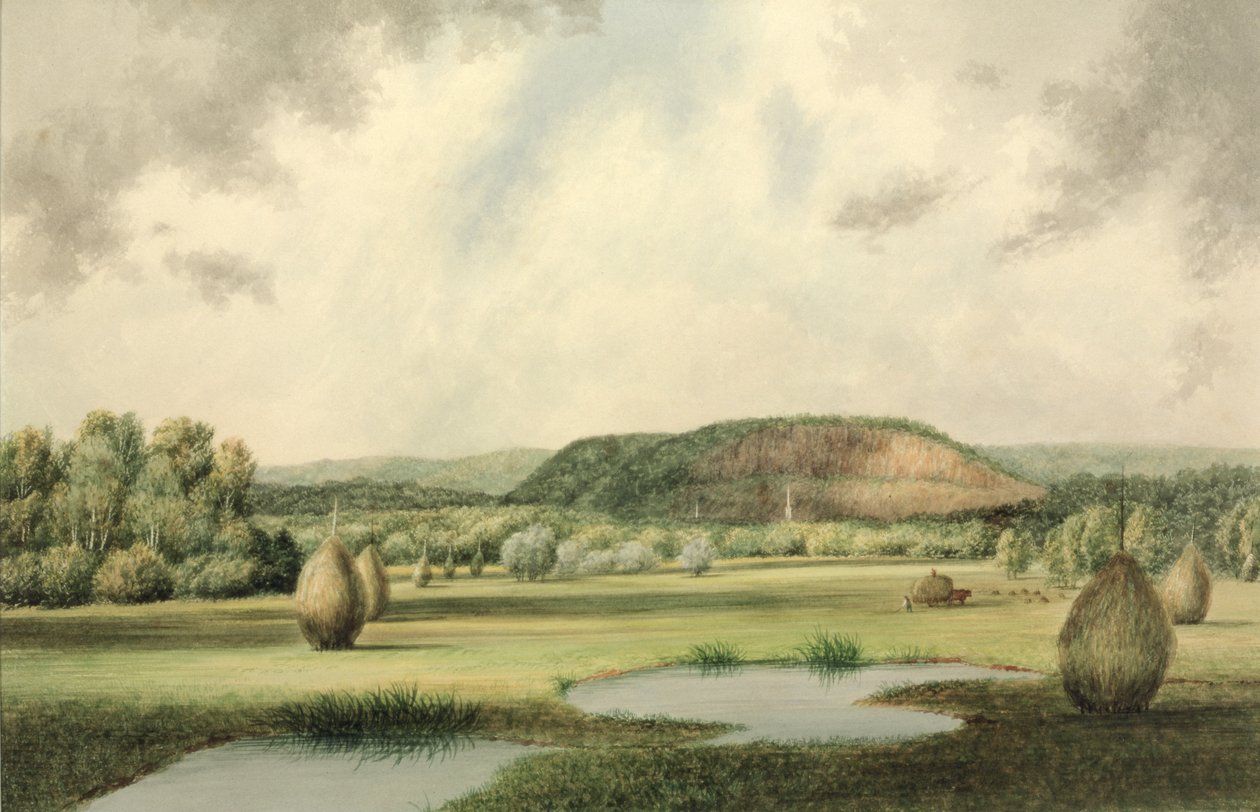 West Rock, New Haven, Connecticut, c.1854-60 (wc no papel) de Benjamin H. Coe