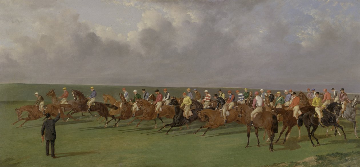 Sedas e cetins do relvado, 1865 de Benjamin Herring