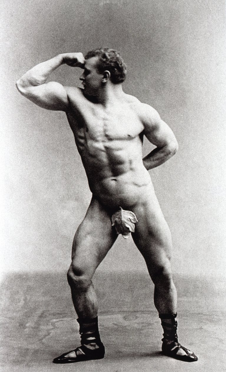 Culturista alemão Eugen Sandow de Benjamin J. Falk