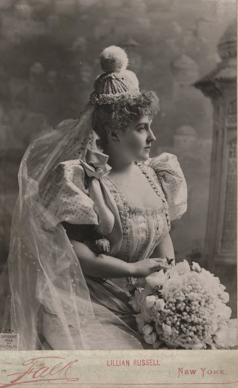 Retrato de Lilian Russel de Benjamin J. Falk