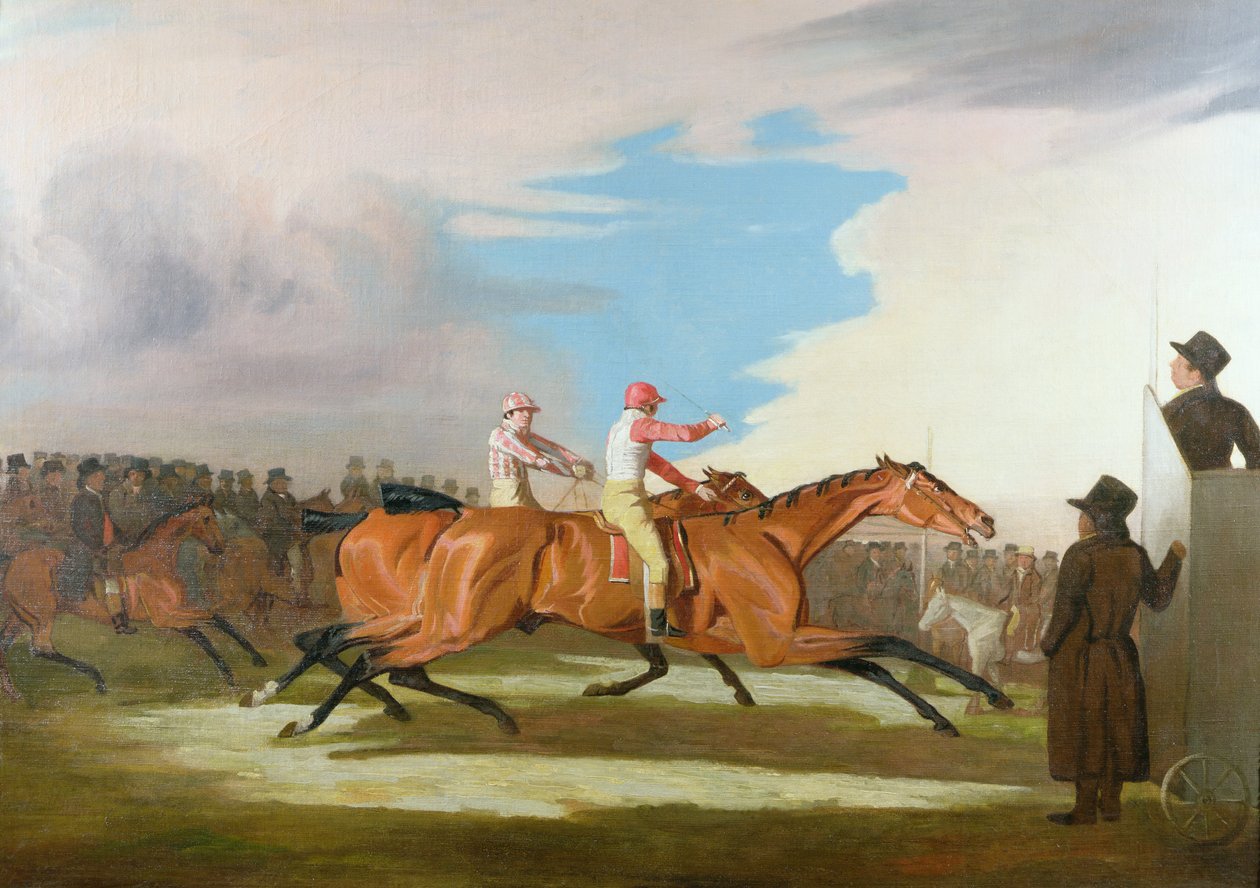 Partida entre "Eagle", do coronel Henry Mellish, e "Eleanor", de Sir Charles Bunbury, Newmarket, 31 de outubro de 1804 de Benjamin Marshall