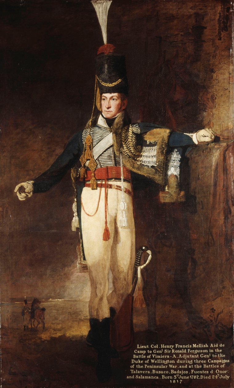 Retrato do capitão, mais tarde tenente-coronel, Henry Francis Mellish de Benjamin Marshall