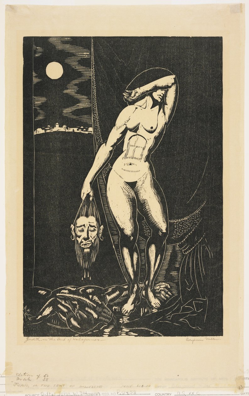 Judite na tenda de Holofernes de Benjamin Miller