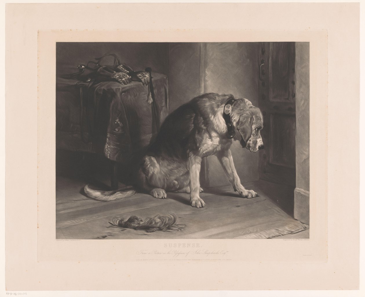 O cão espera à porta
Suspense (título sobre o objecto) de Benjamin Phelps Gibbon