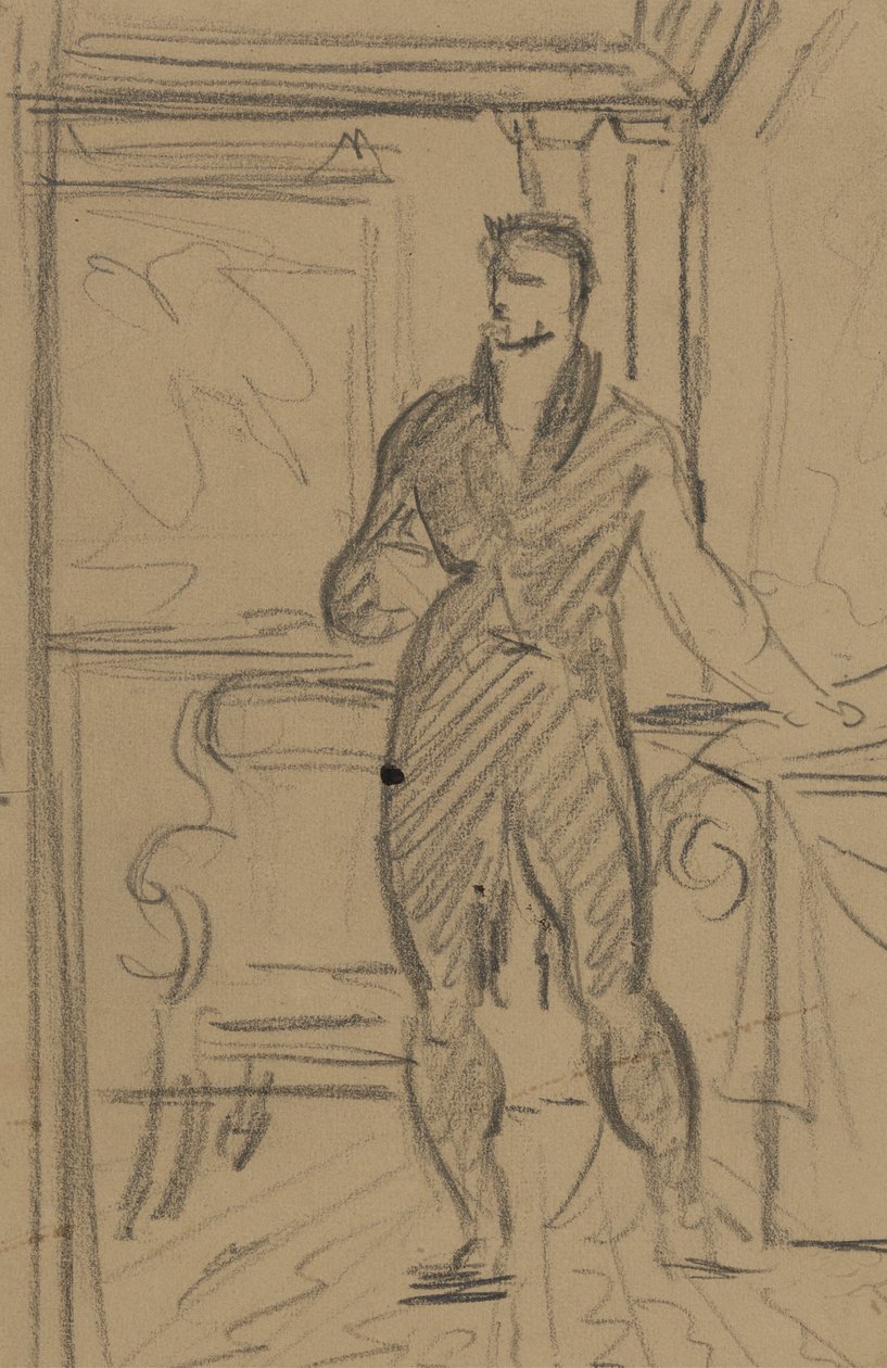 Estudo Figurativo de um Homem em Fato Formal de Benjamin Robert Haydon
