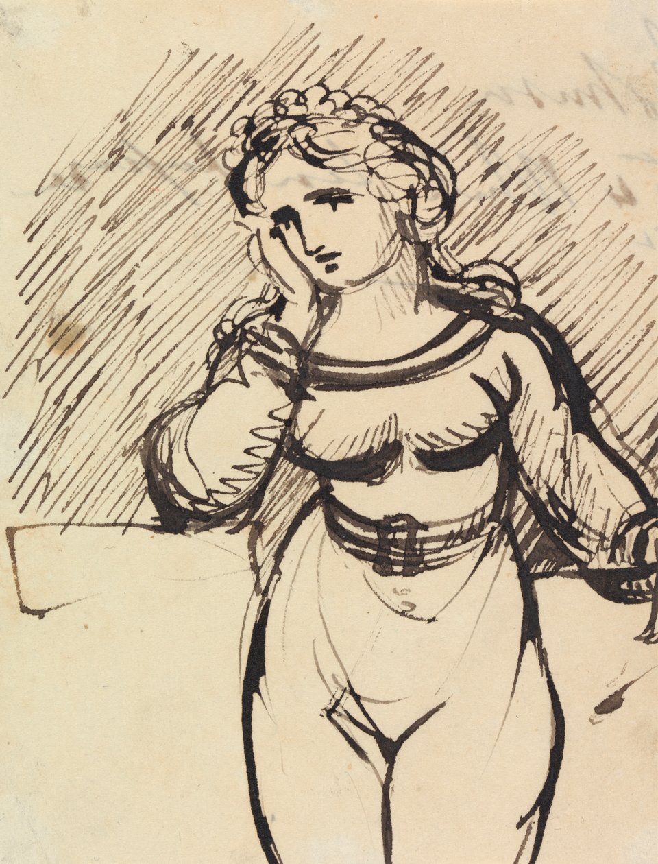 Estudo da figura de uma mulher de Benjamin Robert Haydon