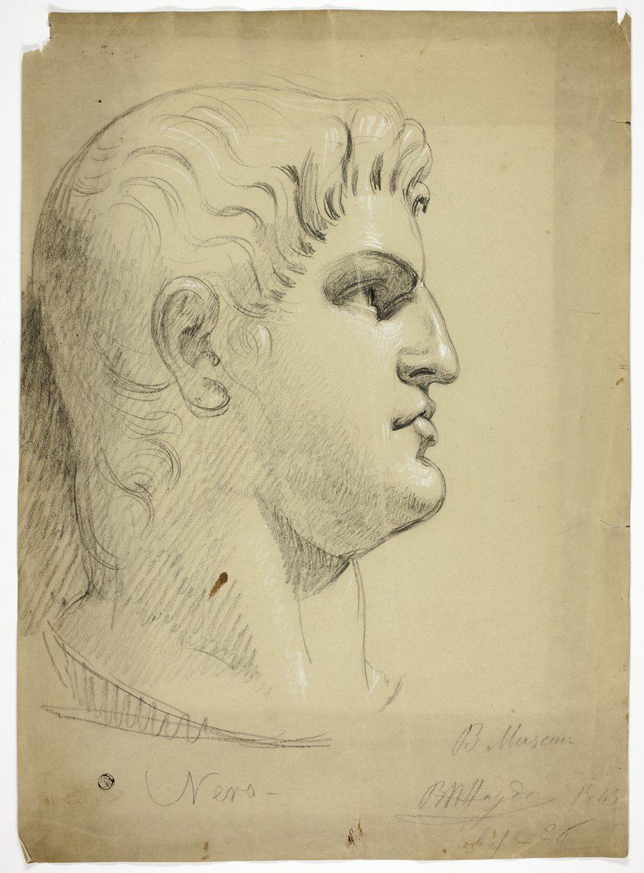 Cabeça de Nero no Museu Britânico de Benjamin Robert Haydon
