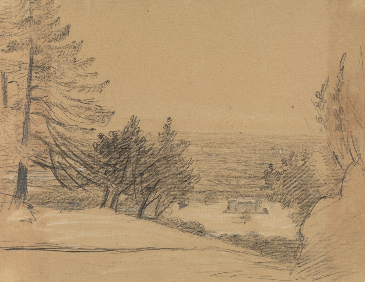 Paisagem com Castelo de Benjamin Robert Haydon